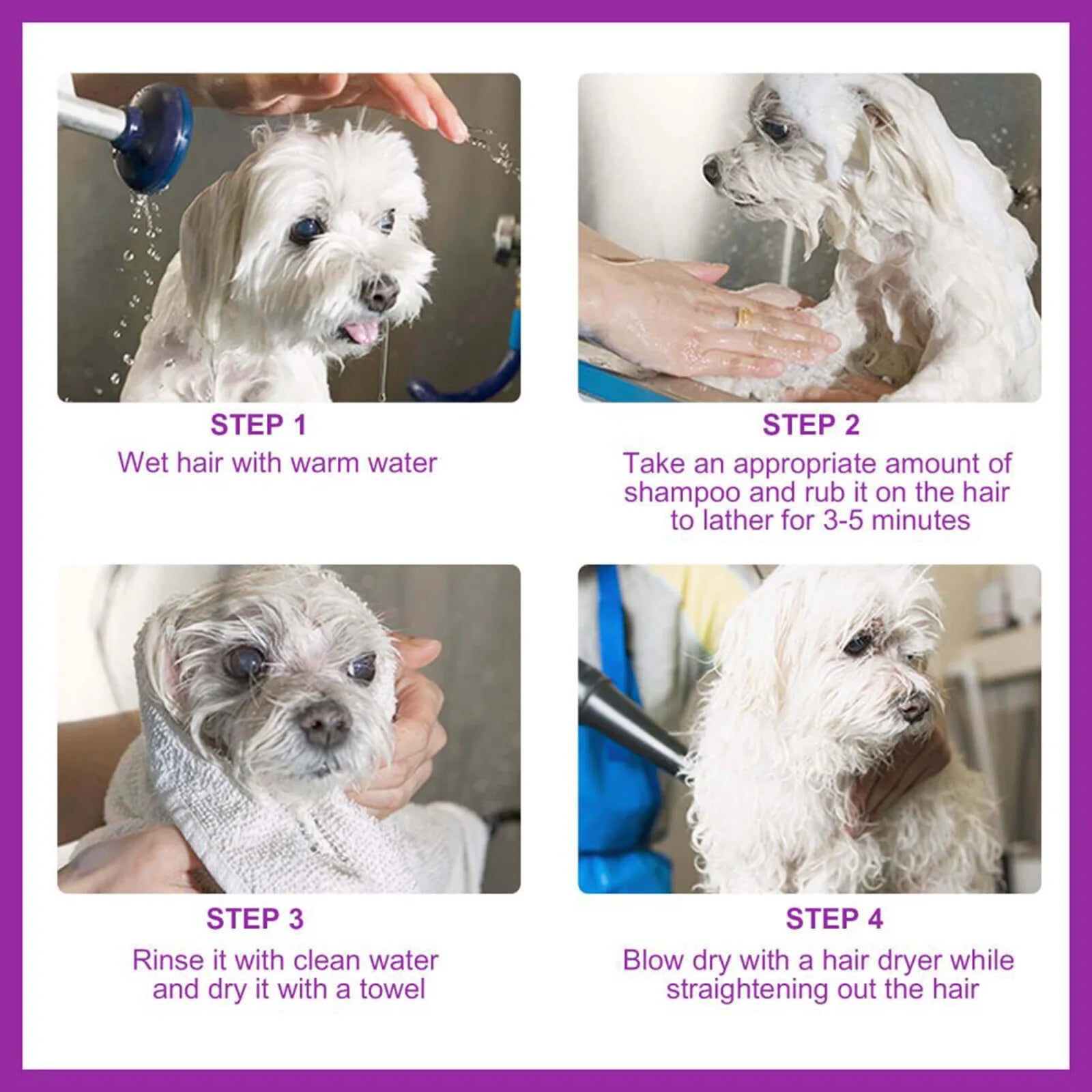 Yegbong 2-in-1 Pet Shampoo & Conditioner – 100ml Hair Softening, Itch Relief, pH-Balanced Cleanser for Dogs & Cats