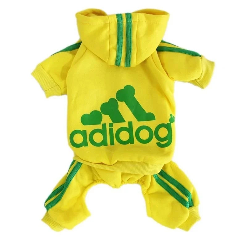 Winter Dog Sweatshirt – “Adidog” Pet Coat for Small & Medium Dogs