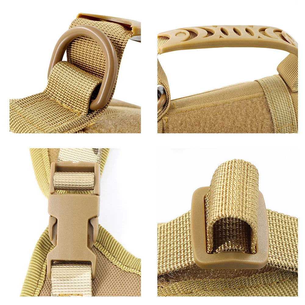 Tactical Cat & Puppy Harness with Leash – Adjustable, Durable, and Built for Adventure