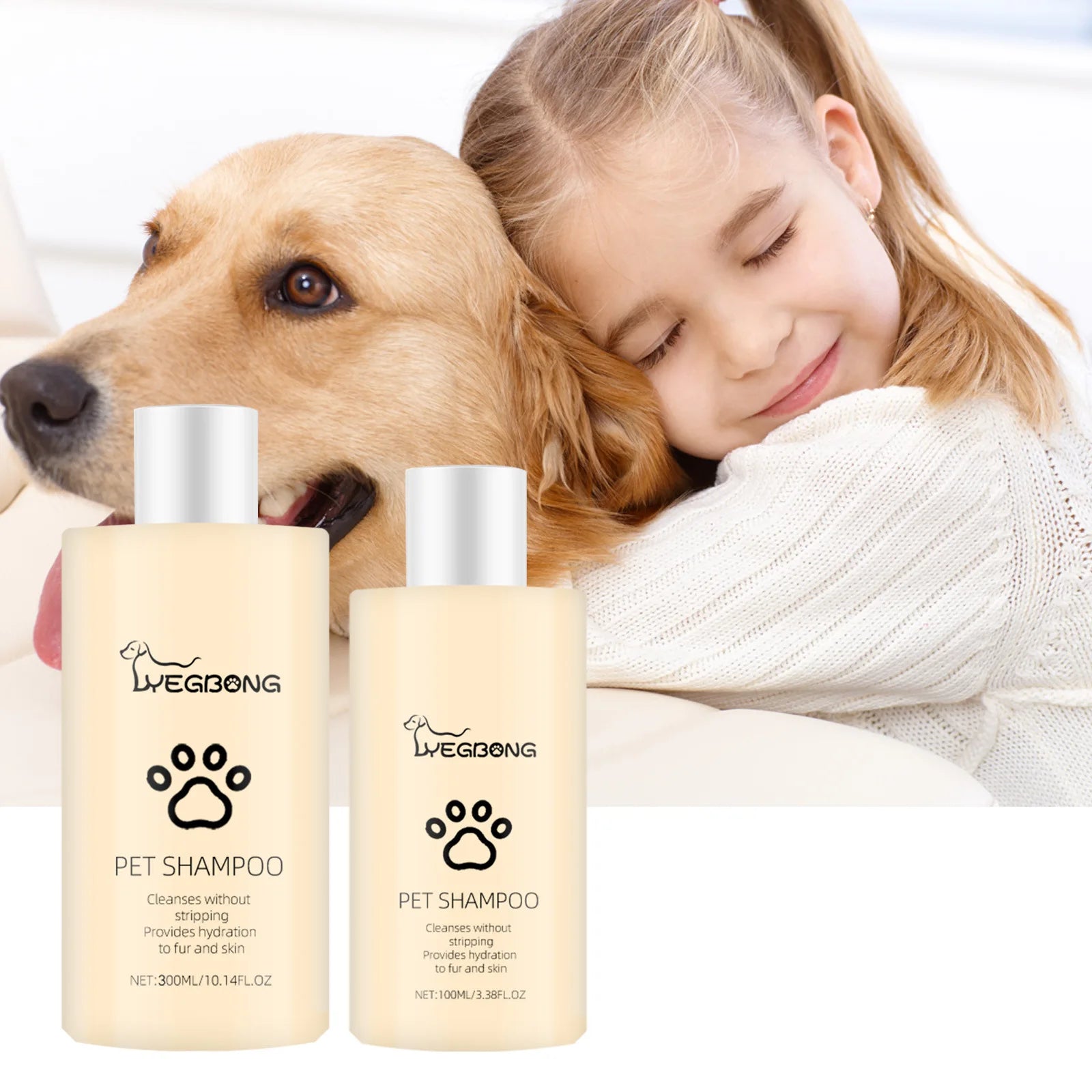 Pet Wash Dog Shampoo – Anti-Flea, Deodorizing & Moisturizing Formula, Removes Dirt & Mites, Relieves Itching