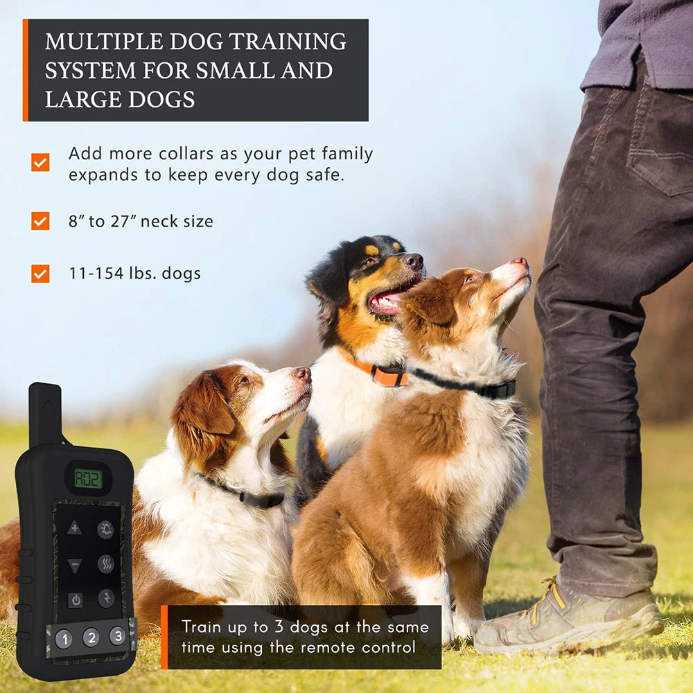 Wireless Dog Fence System with Remote ā Electric Shock Collar Training & Pet Containment System with 150M Wire