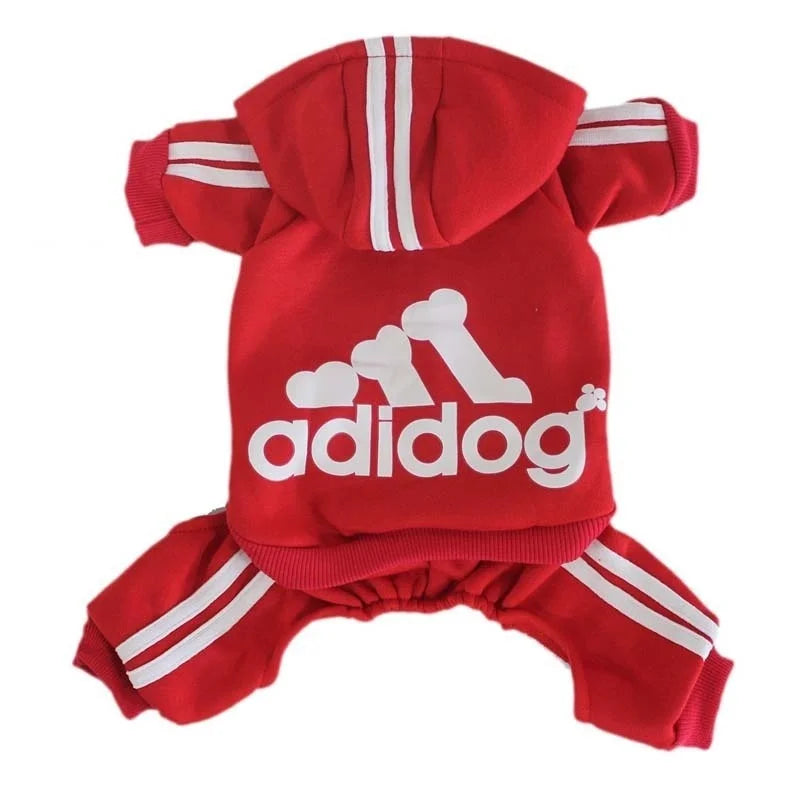 Winter Dog Sweatshirt – “Adidog” Pet Coat for Small & Medium Dogs