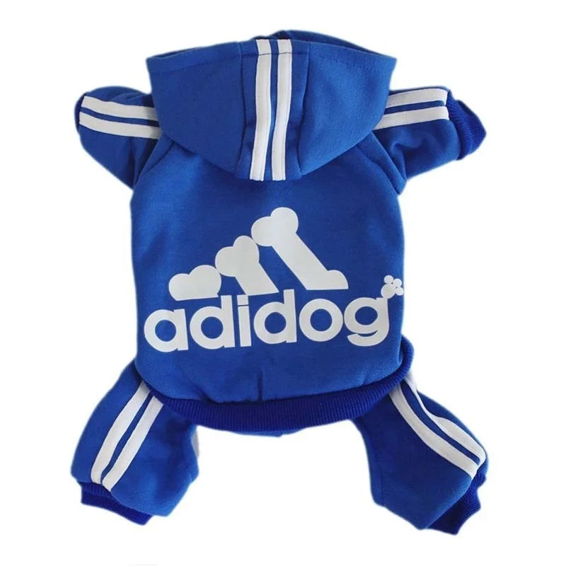 Winter Dog Sweatshirt – “Adidog” Pet Coat for Small & Medium Dogs