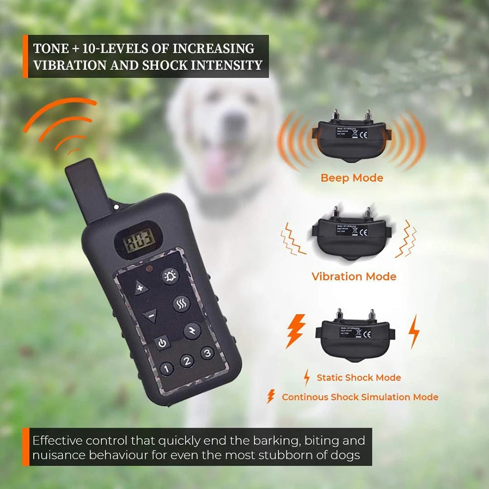Wireless Dog Fence System with Remote ā Electric Shock Collar Training & Pet Containment System with 150M Wire