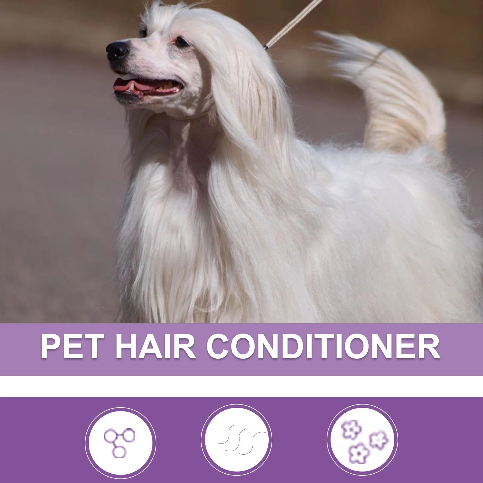 Yegbong 50ml Pet Fur Care Conditioner – Moisturizing & Itch Relief Formula for Dogs & Cats | Nourishes Skin, Softens Hair, Repairs Dry Coats