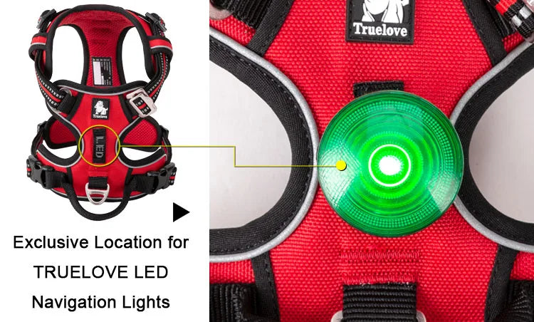 Truelove Reflective No-Pull Dog Harness – Adjustable Safety Vest for Medium & Large Dogs