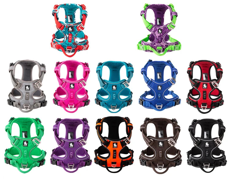 Truelove Reflective No-Pull Dog Harness – Adjustable Safety Vest for Medium & Large Dogs