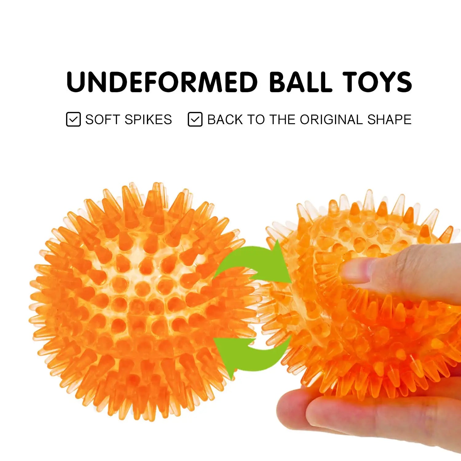 Squeaker Interactive Dog Toy Ball – Bite-Resistant Chew & Training Ball for Small & Large Dogs