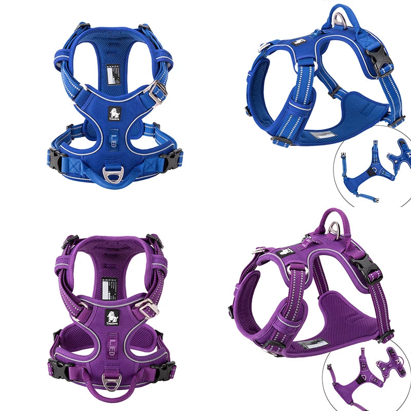 Truelove Reflective No-Pull Dog Harness – Adjustable Safety Vest for Medium & Large Dogs