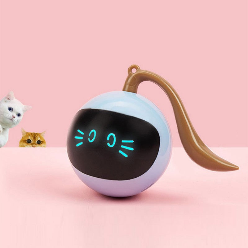 Smart Cat Toy – USB Rechargeable Automatic Electric Jumping & Self-Rotating Ball for Cats, Kittens, Dogs & Kids