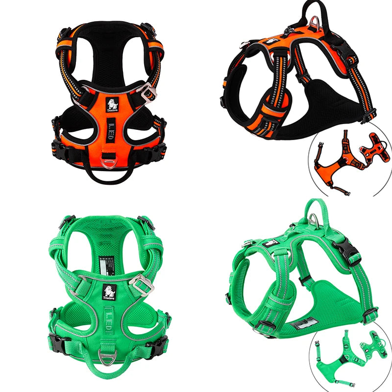 Truelove Reflective No-Pull Dog Harness – Adjustable Safety Vest for Medium & Large Dogs