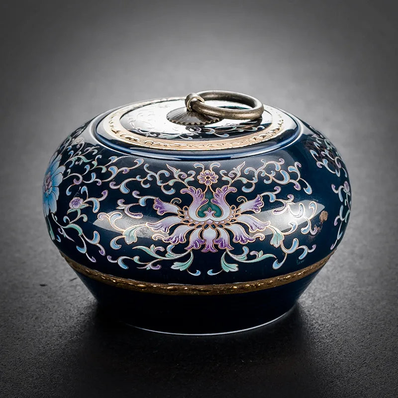 Ceramic Keepsake Urn for Human and Pet Ashes – Funeral Memorial Holder for Dog, Cat, Bird