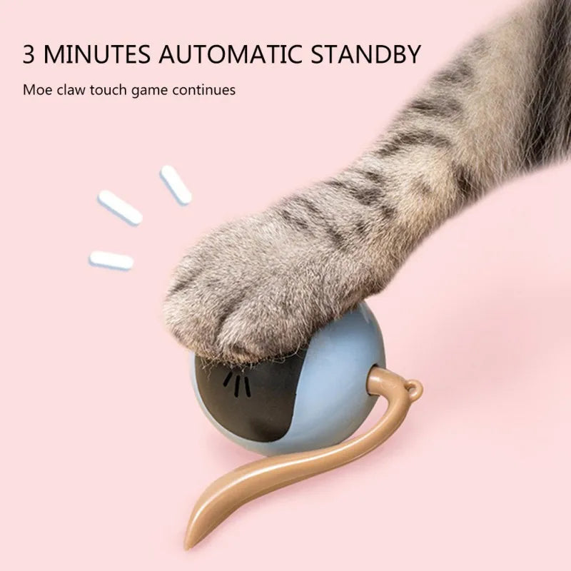 Smart Cat Toy – USB Rechargeable Automatic Electric Jumping & Self-Rotating Ball for Cats, Kittens, Dogs & Kids