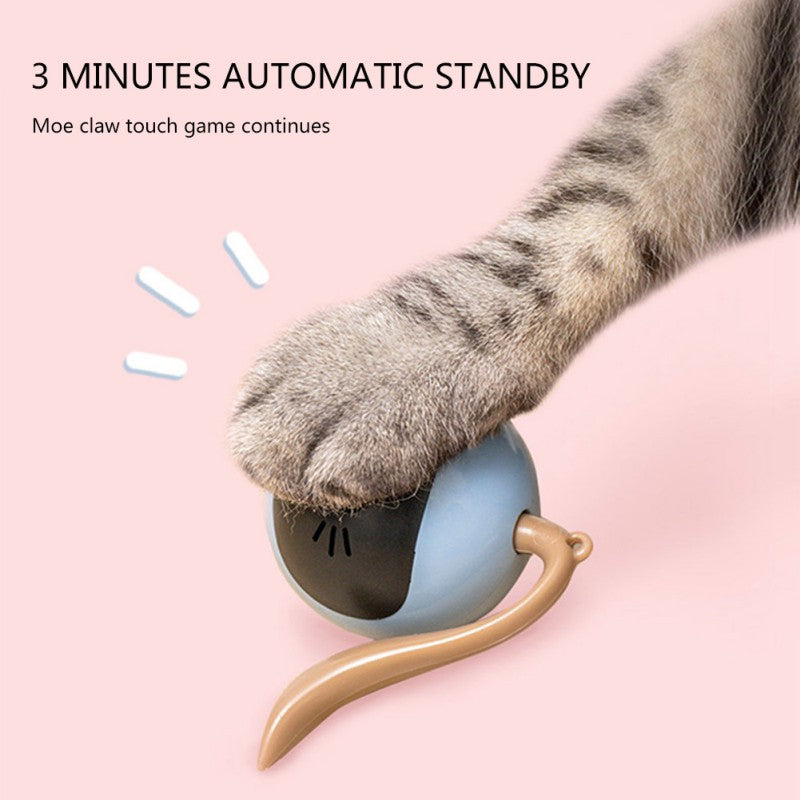 Smart Cat Toy – USB Rechargeable Automatic Electric Jumping & Self-Rotating Ball for Cats, Kittens, Dogs & Kids