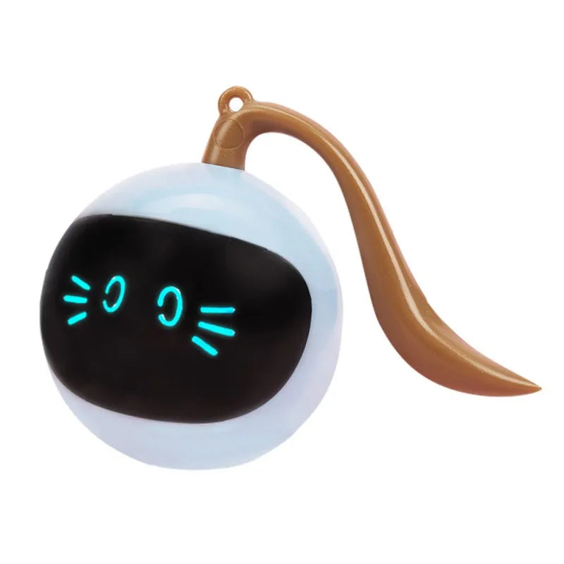 Smart Cat Toy – USB Rechargeable Automatic Electric Jumping & Self-Rotating Ball for Cats, Kittens, Dogs & Kids