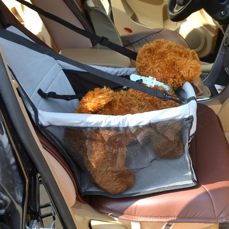 Folding Pet Carrier Pad – Waterproof Dog & Cat Car Seat Bag with Safety Design