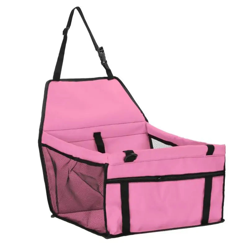 Folding Pet Carrier Pad – Waterproof Dog & Cat Car Seat Bag with Safety Design