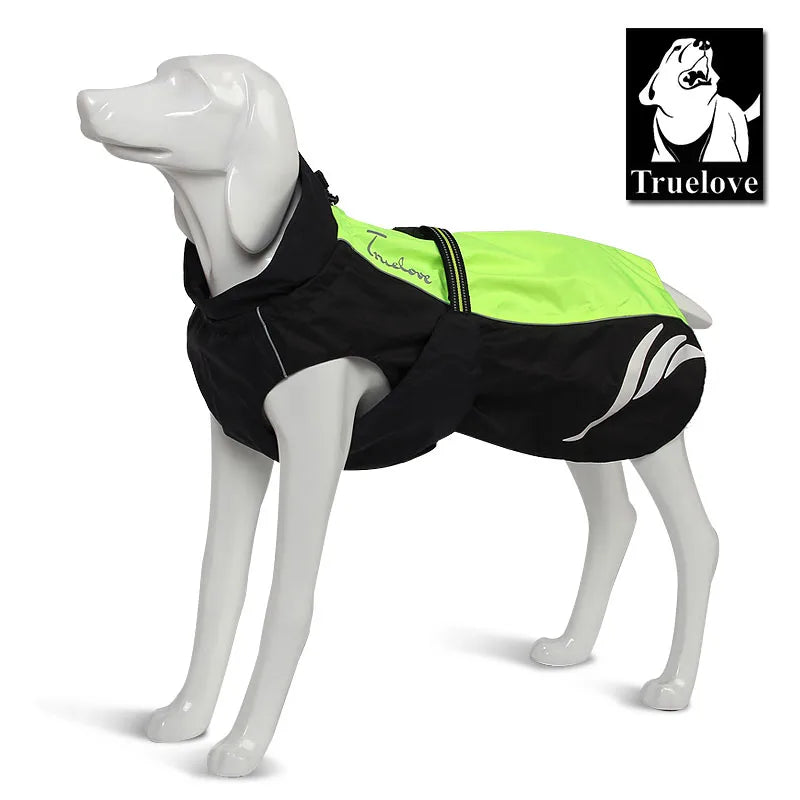 Truelove Waterproof Reflective Dog Coat – All-Weather Outdoor Rain Jacket Vest