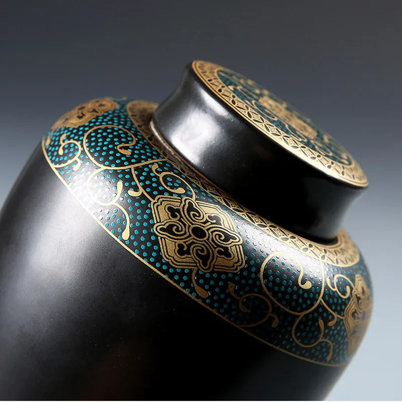 Ceramic Funeral Ashes Urn – Keepsake Memorial Holder for Human or Pet Ashes (Dog, Cat, Bird)