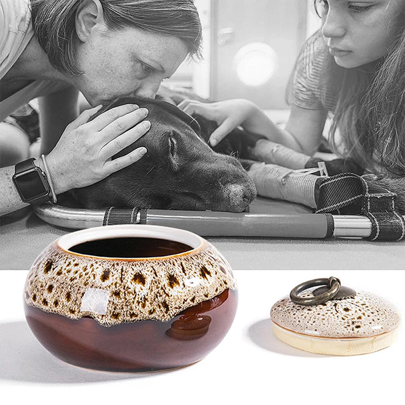 Handmade Ceramic Pet Urn for Small Dogs, Cats & Rabbits – Memorial Ash Keepsake