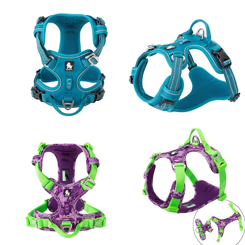 Truelove Reflective No-Pull Dog Harness – Adjustable Safety Vest for Medium & Large Dogs