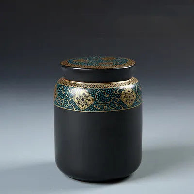 Ceramic Funeral Ashes Urn – Keepsake Memorial Holder for Human or Pet Ashes (Dog, Cat, Bird)