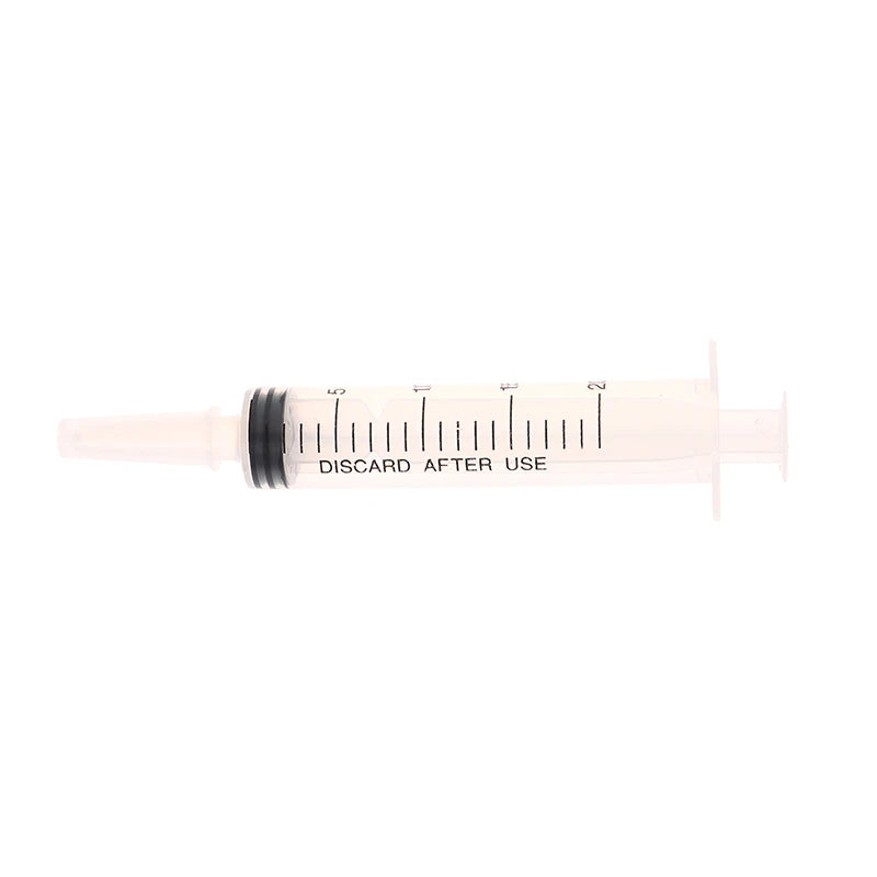 Reusable Plastic Syringe (Without Needle) – 20ml for Pet Feeding, Hydroponics, Nutrients, and Liquid Measurement