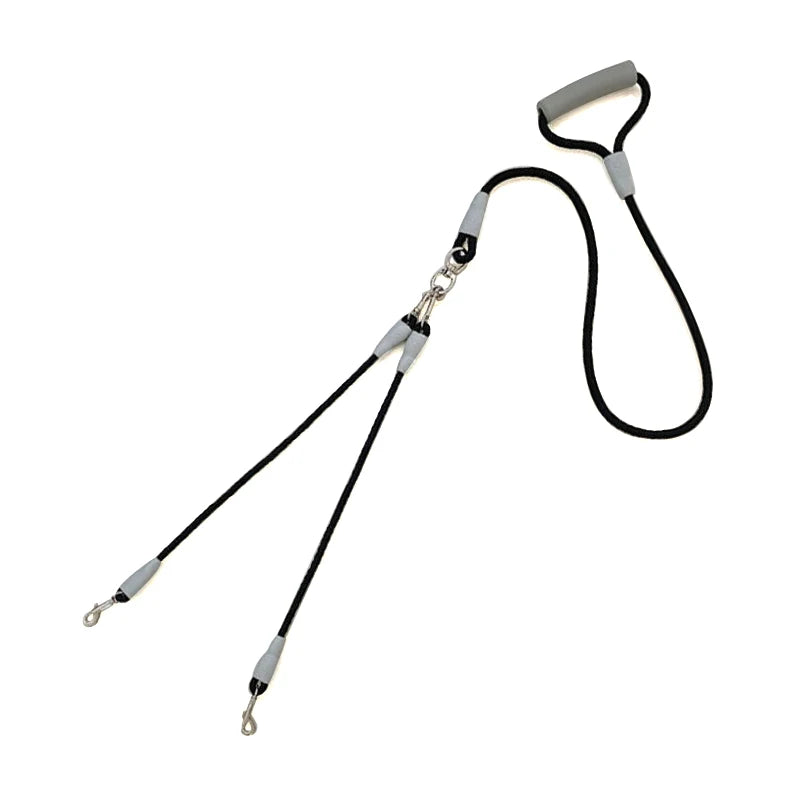 150cm Strong Dual Dog Leash – Soft Handle Pet Leash for Small, Medium & Large Dogs