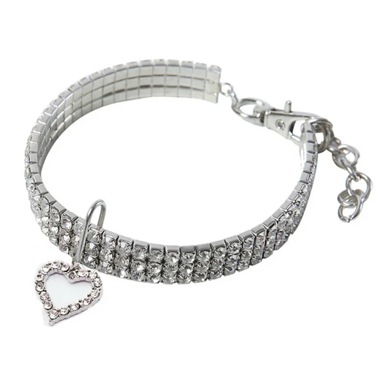 Bling Rhinestone Dog Collar – Crystal Pet Collar for Small and Medium Dogs