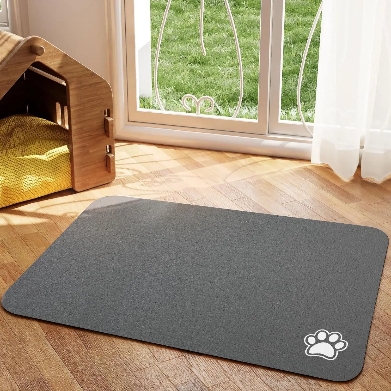 Absorbent Pet Feeding Mat – Quick-Dry Placemat for Dogs & Cats