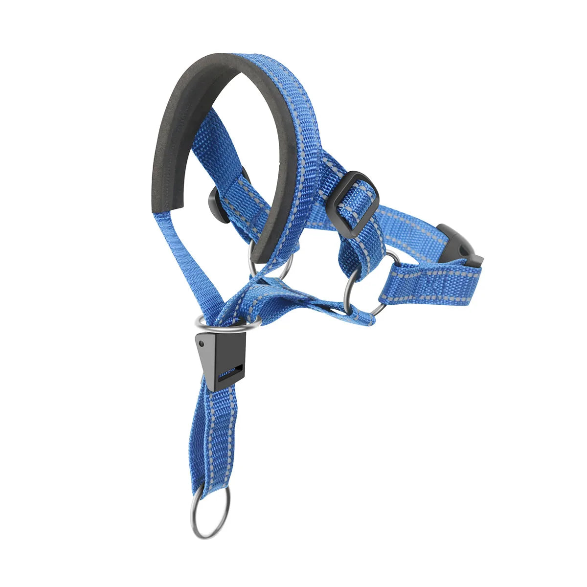 Breathable Nylon Dog Muzzle – Anti-Bark & Training Collar with Reflective Strips