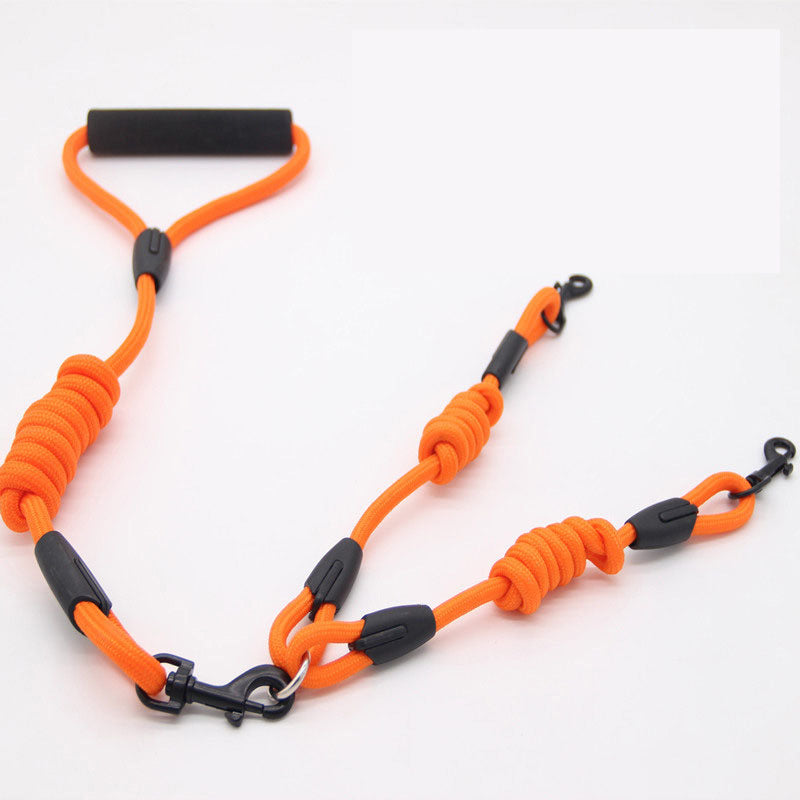 Double Dog Leash Coupler – No-Tangle Nylon Lead for Small Dogs Like Chihuahuas