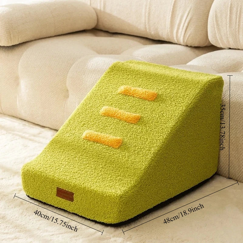 2/3 Step Non-Slip Puppy Stairs – Pet Ramp Ladder for Sofa & Bed Access