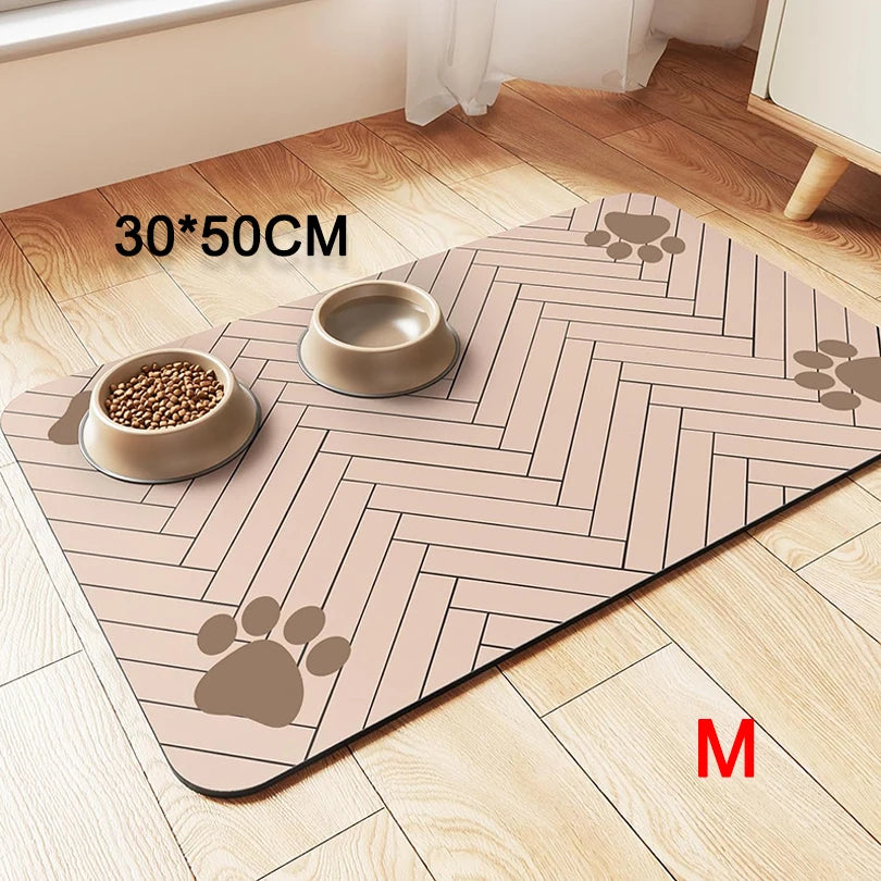 Pet Feeding Placemat – Waterproof, Quick-Dry Food & Water Bowl Mat for Dogs & Cats