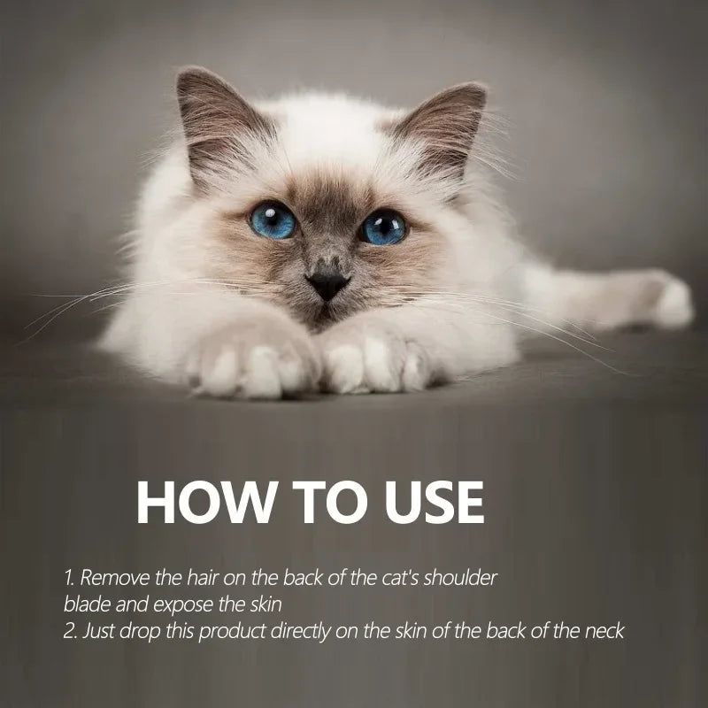 50ml Pet Anti-Flea and Tick Agent – External Deworming Solution for Cats and Dogs