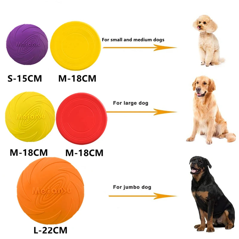 OUZEY Bite-Resistant Flying Disc Toy – Durable Interactive Dog Toy for Outdoor Training & Play