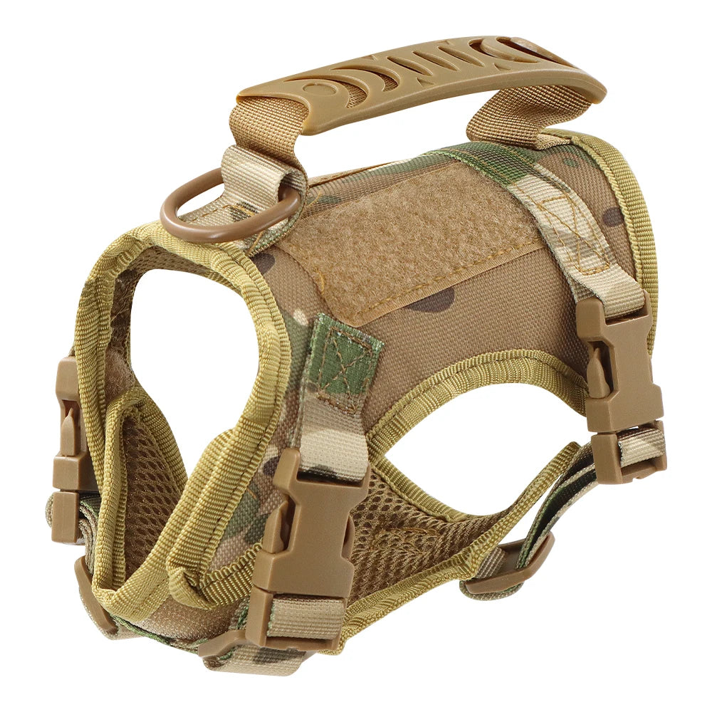 Tactical Cat Harness and Leash Set – Adjustable Vest with 9 Patches for Small Dogs and Cats