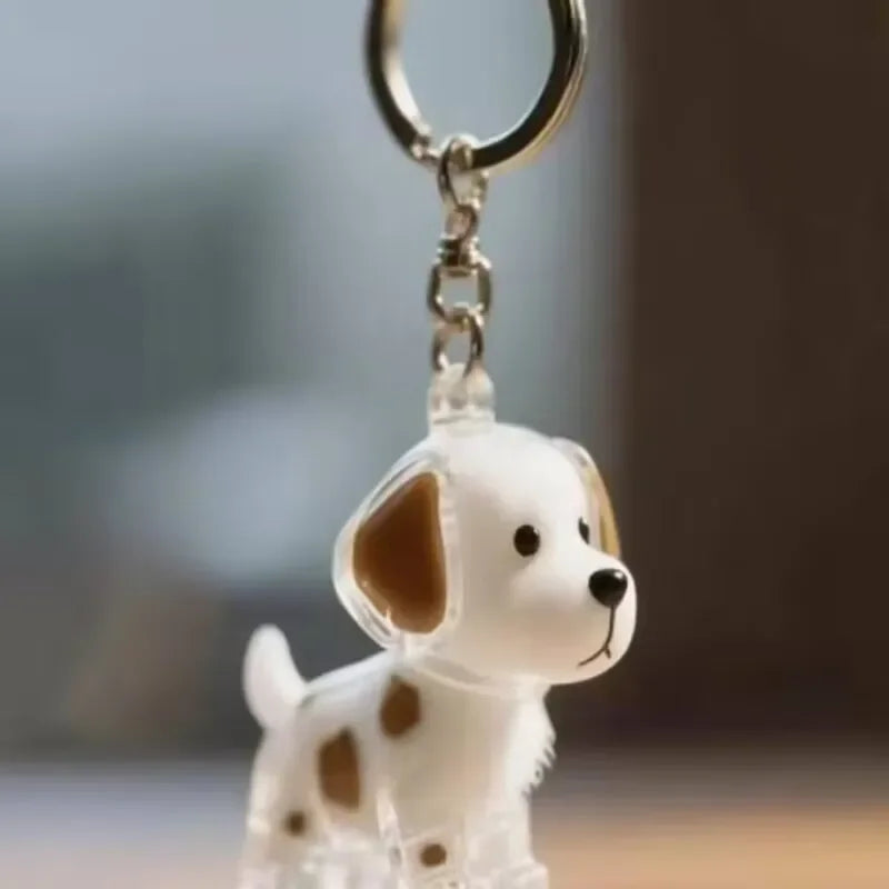 Dog Hair Storage Pendant Keychain – Cute Keepsake Souvenir for Pet Lovers, Bag Charm & Car Keychain Gift