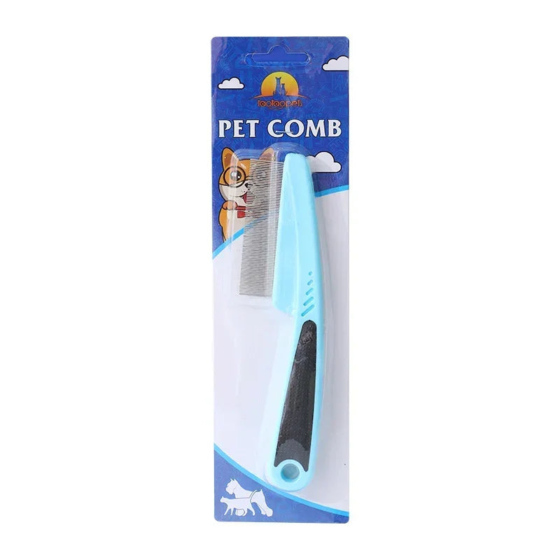 Stainless Steel Flea Comb – Close-Tooth Grooming Tool for Cats & Dogs