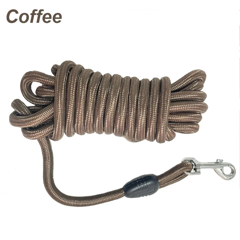 Long Rope Training Dog Leash – 5M / 10M / 15M Heavy-Duty Nylon Recall & Agility Lead for Medium and Large Dogs