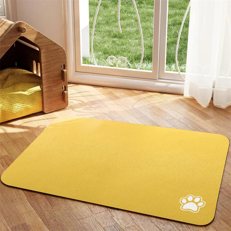 Absorbent Pet Feeding Mat – Quick-Dry Placemat for Dogs & Cats
