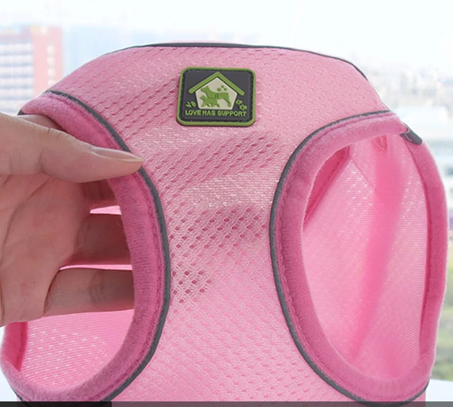 Reflective Pet Harness and Leash Set – No Pull Dog Vest with Breathable Mesh for Dogs & Cats