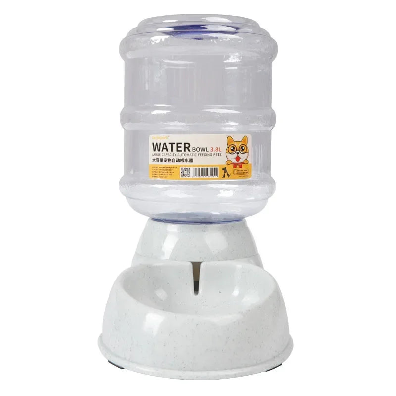 Automatic Dog & Cat Feeder with Water Bottle – 2-in-1 Pet Feeding & Drinking Station