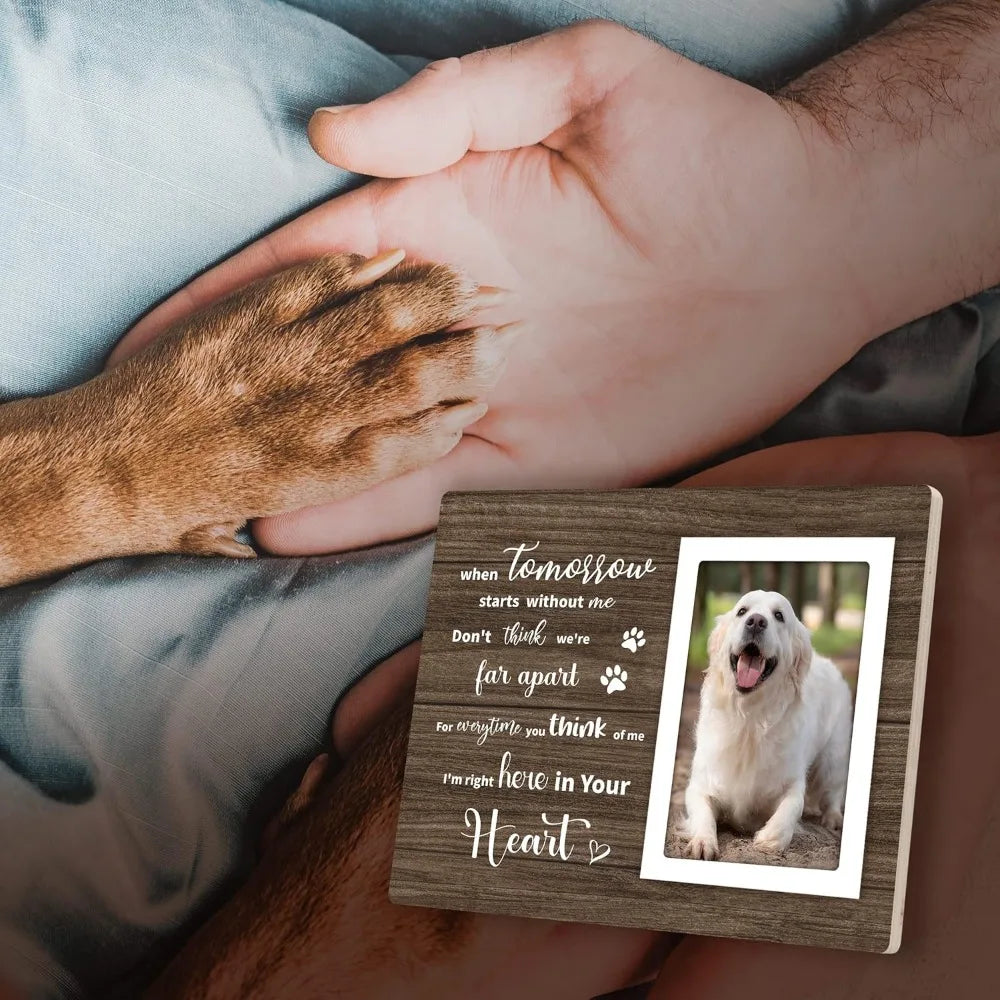 Dog Memorial Picture Frame – 4x6 Pet Sympathy Gift for Dog Loss, Bereavement Remembrance Keepsake