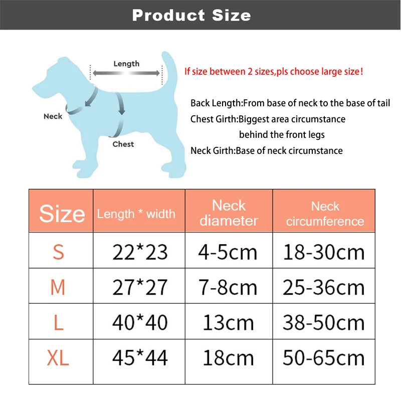 Inflatable Dog & Cat Recovery Collar – Soft Protective Anti-Bite Neck Ring (Elizabethan Style)