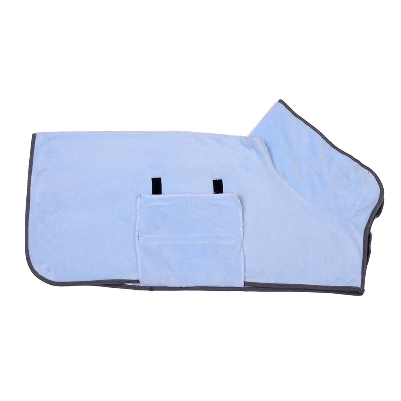 Quick-Dry Dog Bathrobe – Soft, Absorbent Towel Robe for Small to Large Dogs