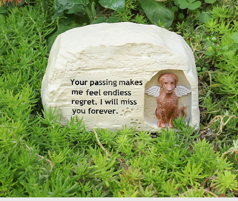 Resin Pet Urn – Sealed Moisture-Proof Memorial Box for Dog & Cat Hair, Ashes, or Keepsakes