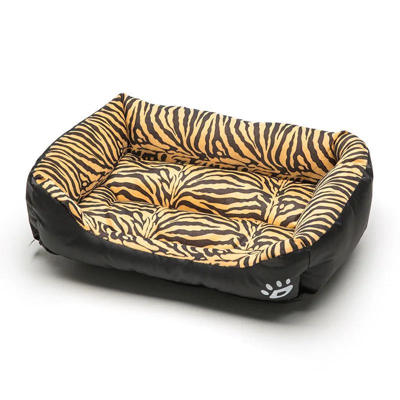 4 Styles Plush Pet Sofa Bed – Removable Washable Cover & Waterproof Upholstery for Dogs & Cats (All Seasons)
