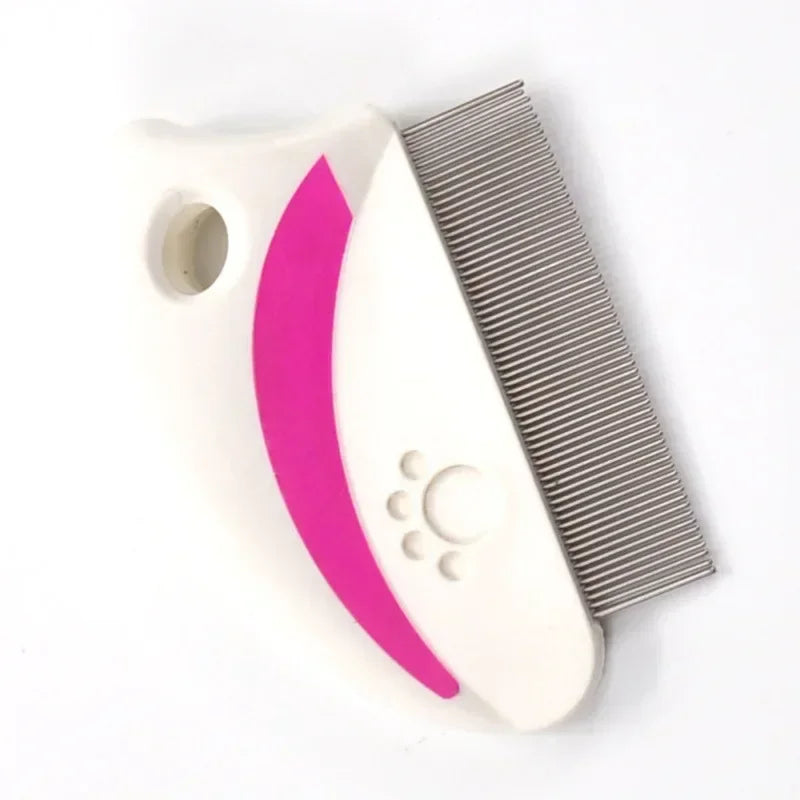 1Pc Multipurpose Flea Comb for Cats & Dogs – Portable Anti-Lice Pet Hair Brush with Stainless Steel Teeth