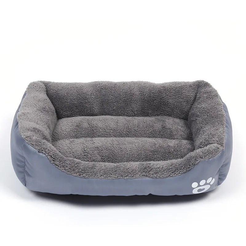 4 Styles Plush Pet Sofa Bed – Removable Washable Cover & Waterproof Upholstery for Dogs & Cats (All Seasons)